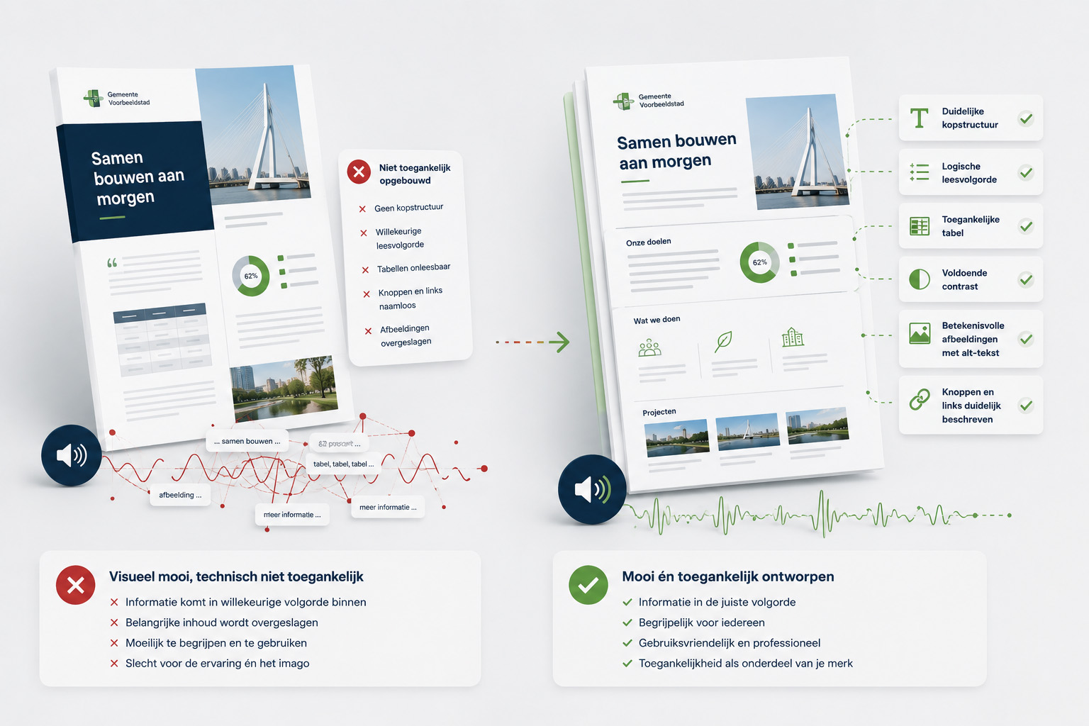 Voorbeeld van een document wanneer mooi niet goed genoeg is